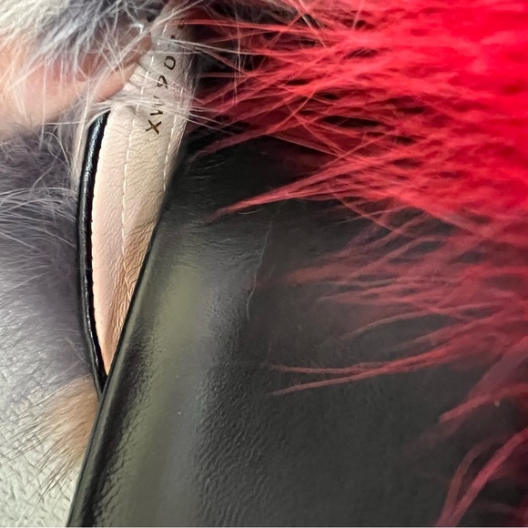 Stuart Weitzman Sublime Flat Fox Fur Leather Slide Sandal Carnival Furmania 8.5 - Picture 9 of 15